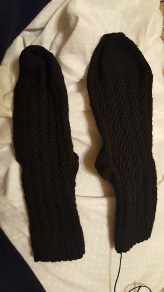 Completed socks